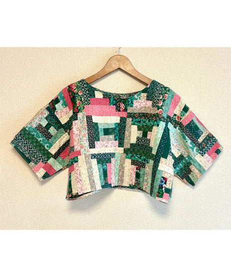 patchwork short tops