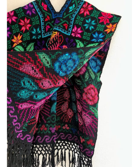 mexican peacock poncho