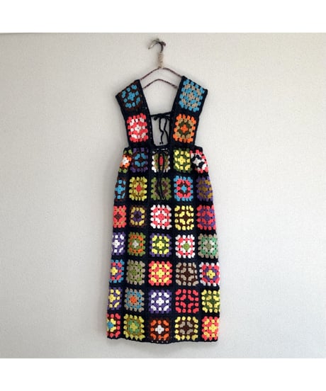 granny square one-piece black