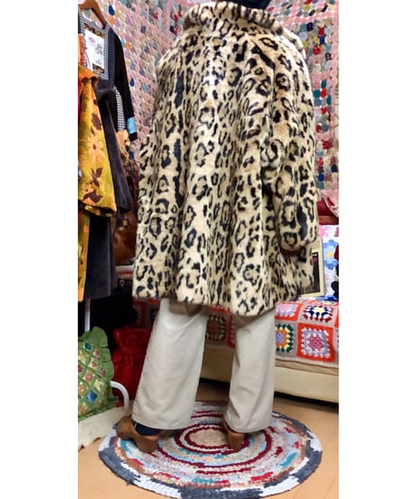 leopard faux fur coat
