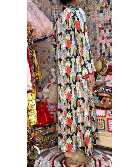 oriental maxi dress