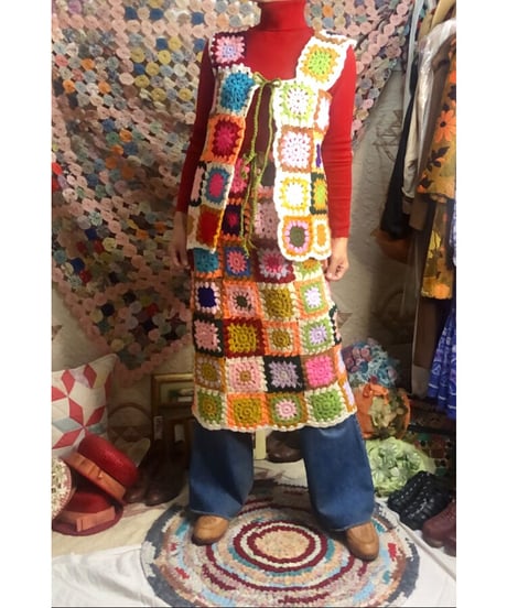 granny square vest