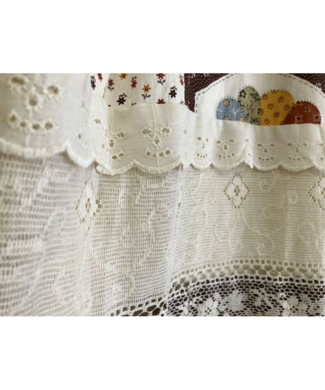 70's patchwork print skirt