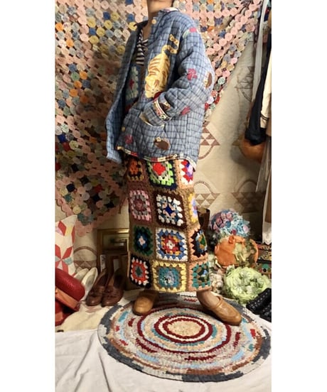 w.face quilting cat jacket