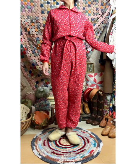 80s quilting jump suit