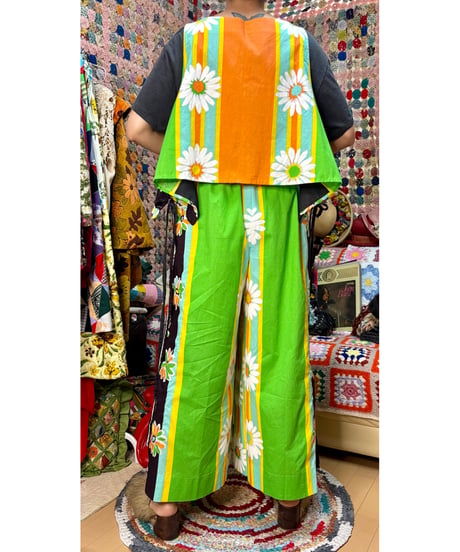 70s super wide leg pants 2piece