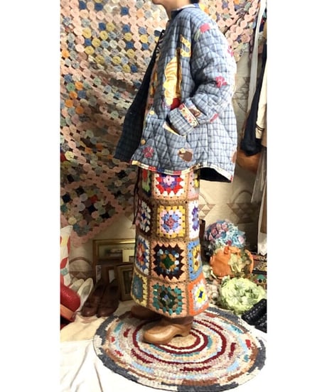 w.face quilting cat jacket