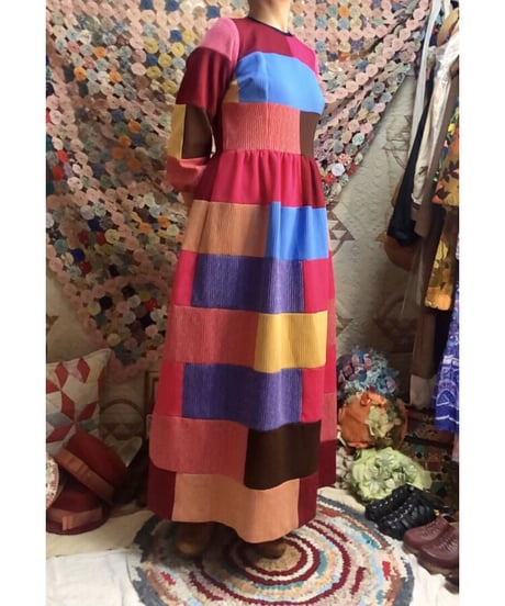 60's patchwork dress