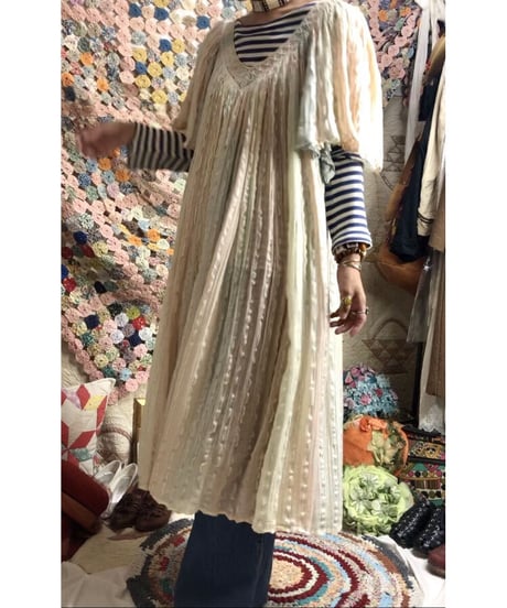vintage greece gauze one-piece