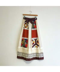 70's patchwork print skirt