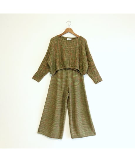 90s cotton knit set up