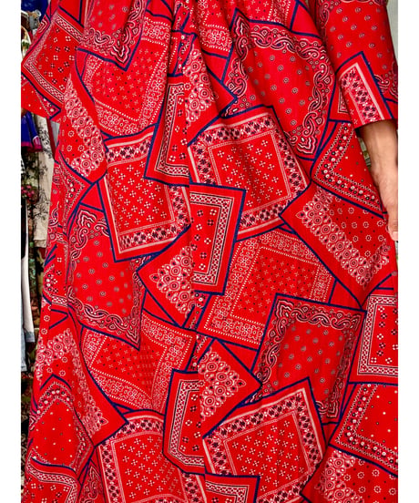 70s bandanna dress