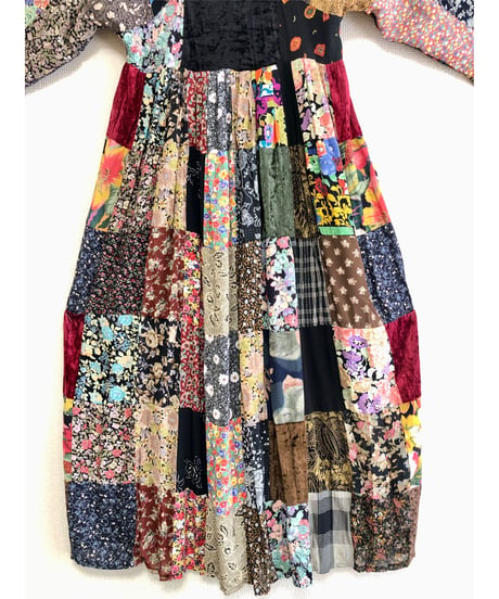 70's patchwork dress