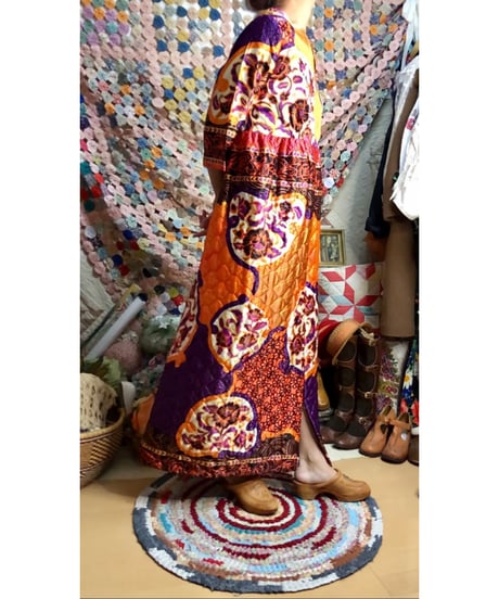 60s quilted  dress