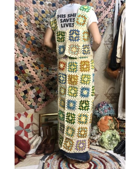 granny square vest