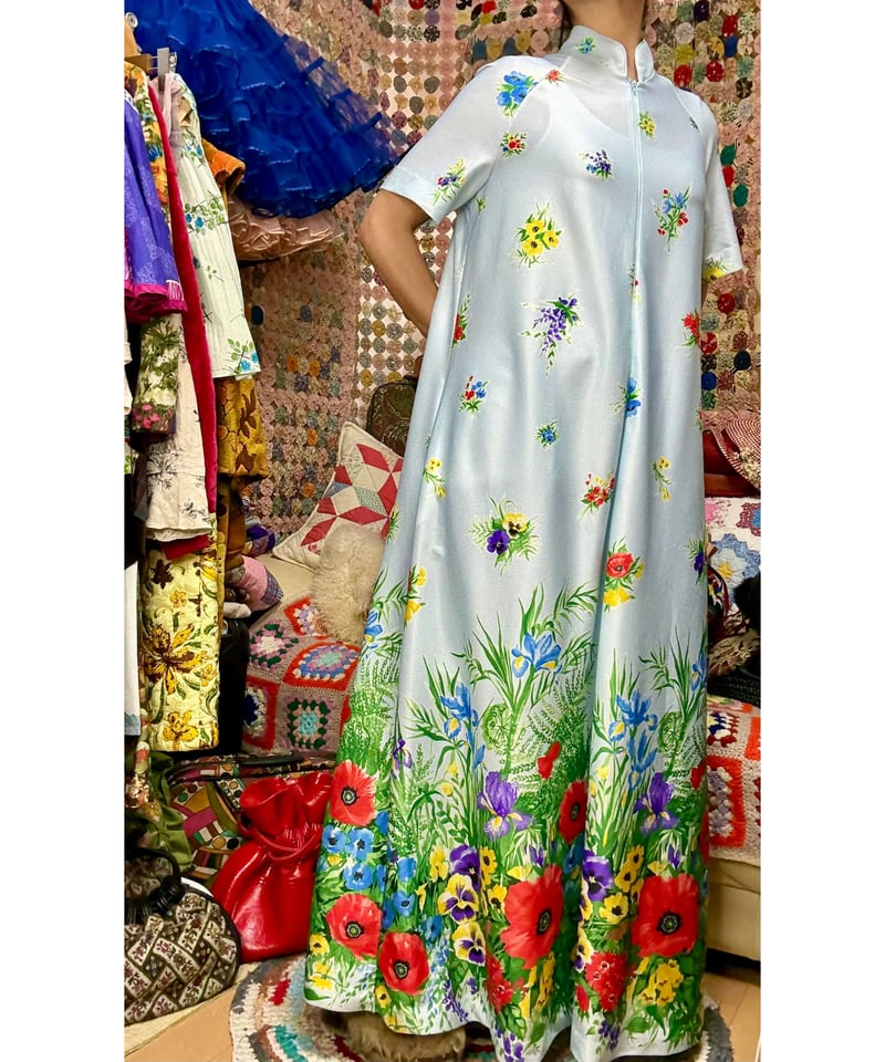 70-80s flower dress | Quilt
