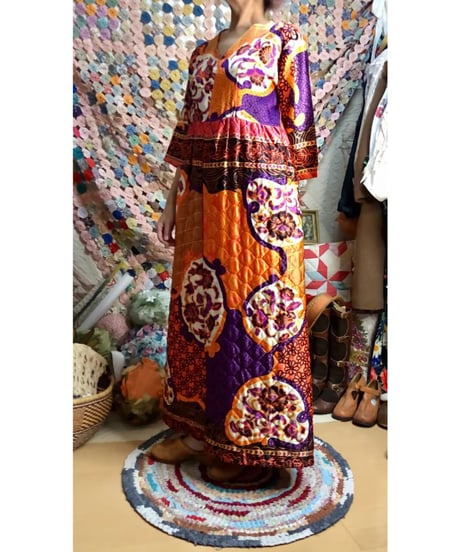 60s quilted  dress