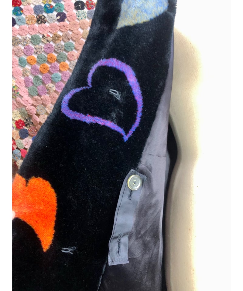 donnybrook faux fur heart motif coat | Quilt