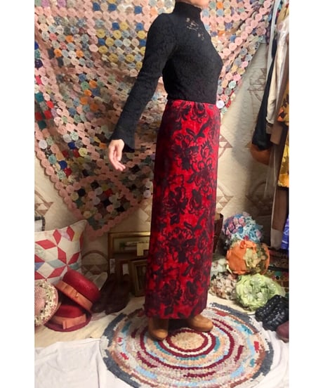 60-70's tapestry skirt