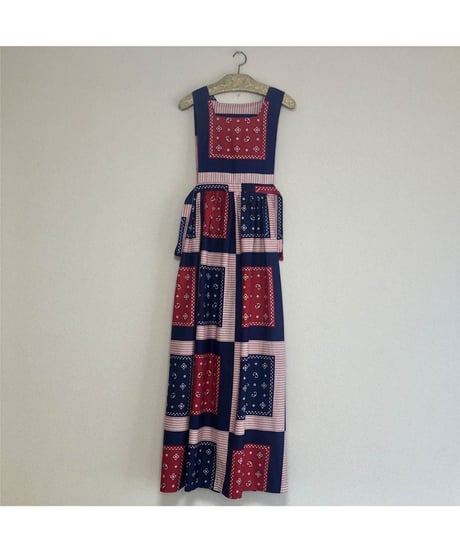 70's bandanna print one-piece