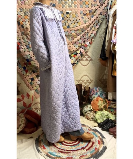 70's quilting flower dress