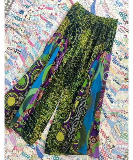 psychedelic print easy pants
