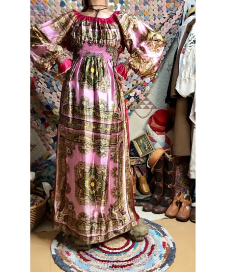paisley scarf dress