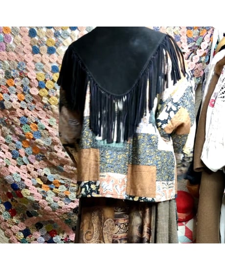 leather fringe collar