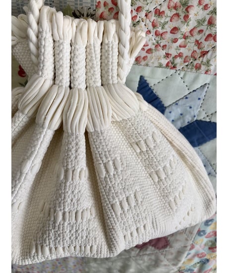 50's nylon woven purse
