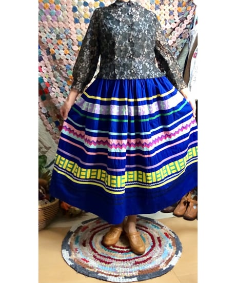 50-60s seminole patchwork skirt