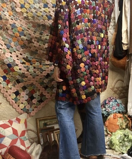 yo-yo quilt gown