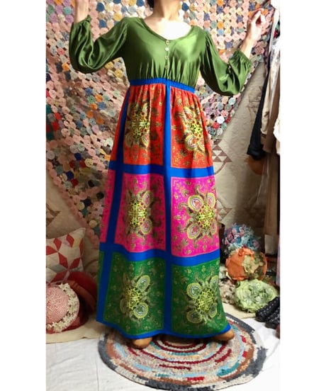 60's paisley dress