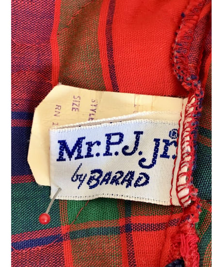 60s quilting plaid wrap skirt