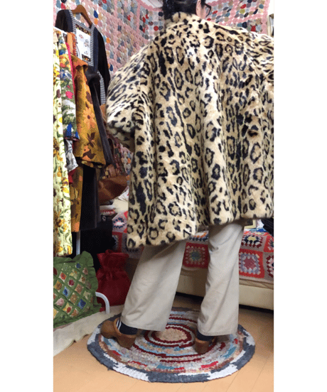 leopard faux fur coat