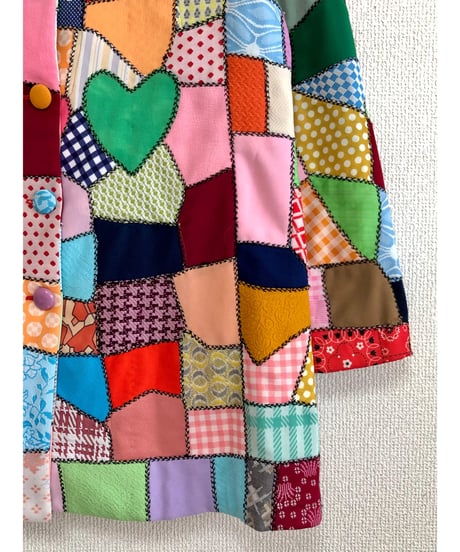 60-70s crazy quilt jacket