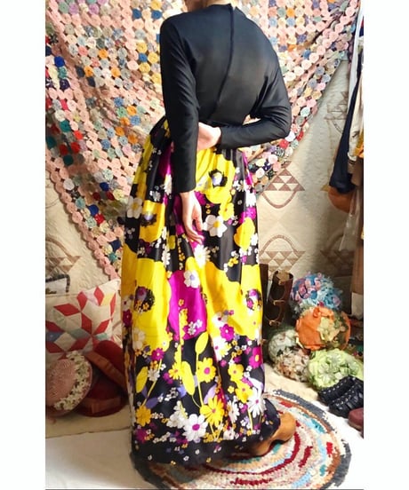 60s psychedelic flower dress