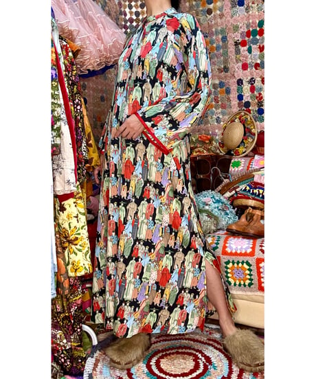 oriental maxi dress