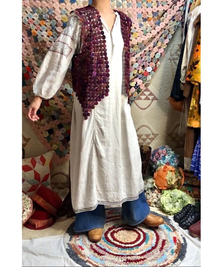 yo-yo quilt vest
