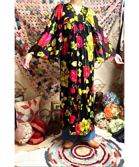 60's flower dress