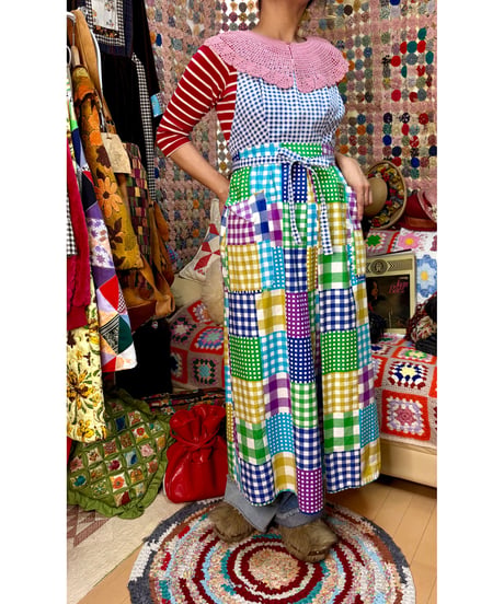 plaid apron dress