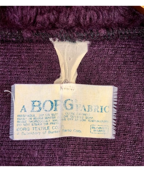 70s fleece eco fur robe