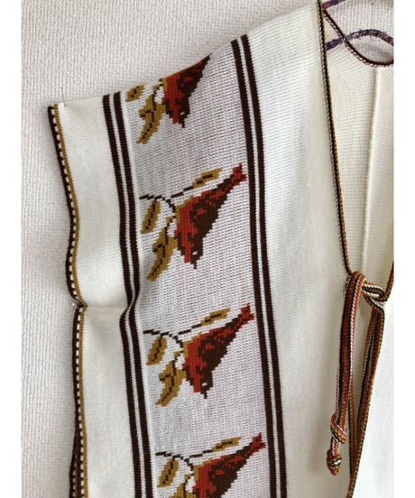 fringe knit vest