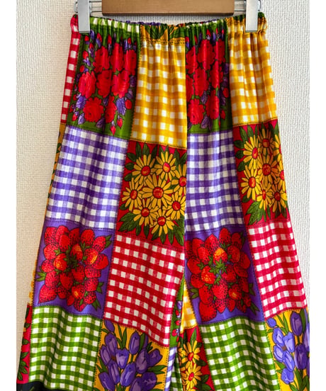 strawberry wide leg pants