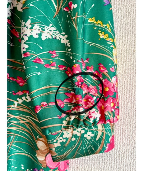 70s flower easy dress