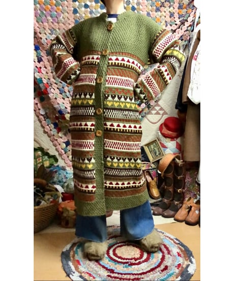 hand knit dress coat