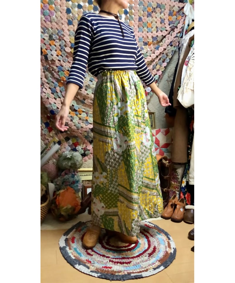 70s quilted skirt online