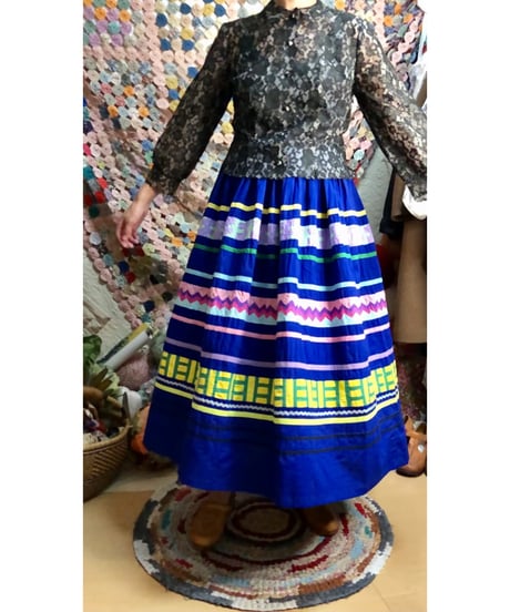 50-60s seminole patchwork skirt