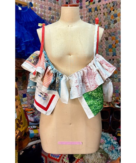 tea towel frill tops