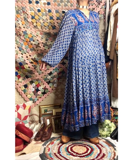 vintage indian cotton dress ③