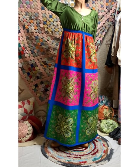 60's paisley dress